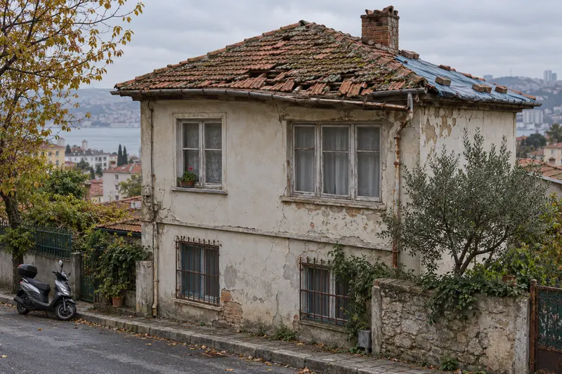 Önce: İki katlı evde komple kiremit aktarma