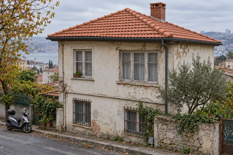 Sonra: İki katlı evde komple kiremit aktarma, Beykoz, Paşabahçe